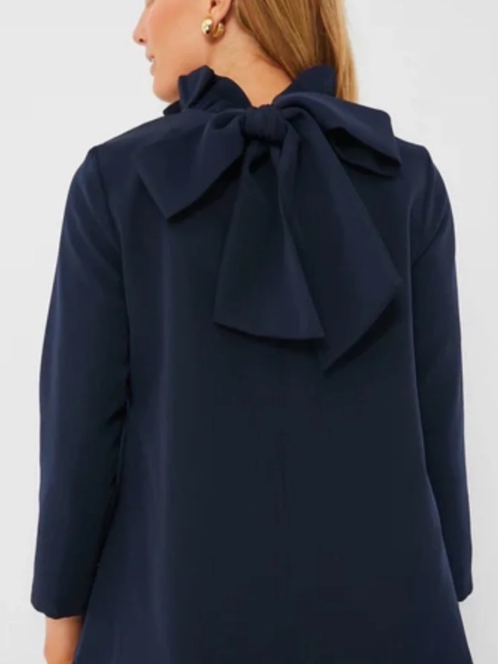 NWT TUCKERNUCK Navy Faye Blouse / Size Large